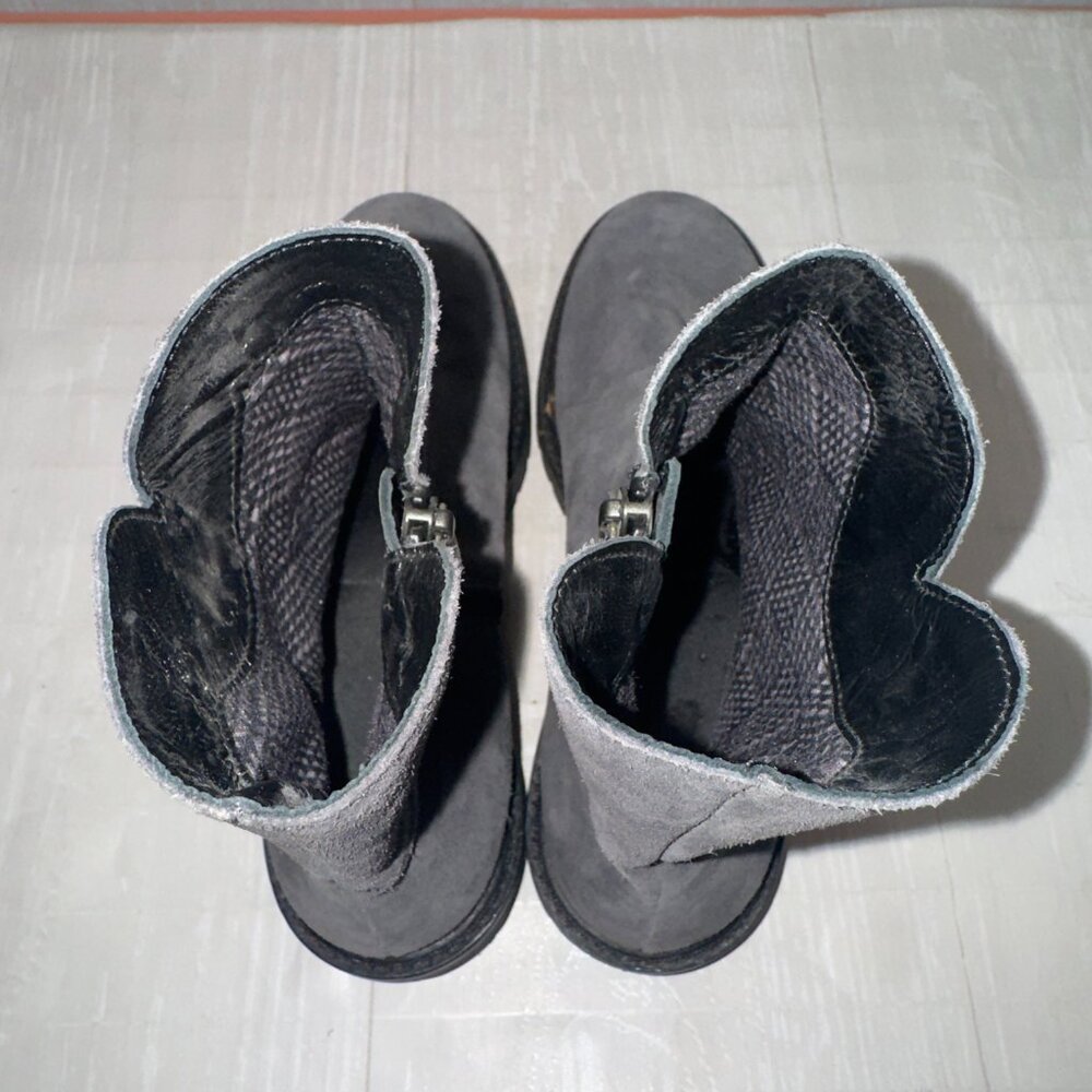 Aquatalia Gray Suede Ankle Boots - Picture 4 of 7